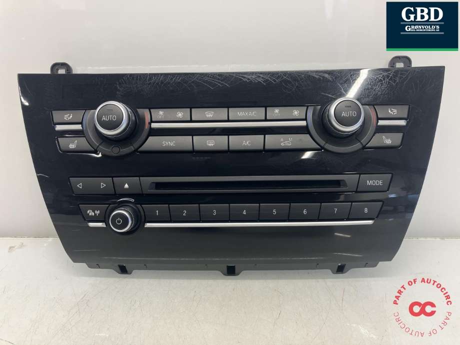 Varmeapparat betjening til BMW X5 2013-2018 (F15) (F15) (64 11 9 388 808|6 818 675|)
