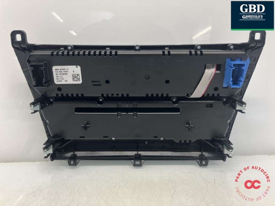 Varmeapparat betjening til BMW X5 2013-2018 (F15) (F15) (64 11 9 388 808|6 818 675|)
