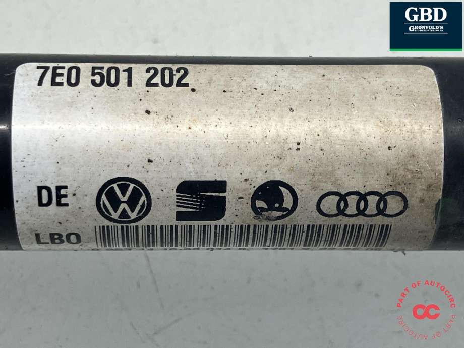 Drivaksel høyre bak, diesel/automat til VW Transporter / Caravelle 2009-2015 (Fase 2) (T5) (T5) (7E0 501 202 A|7E0 501 202|7E0 501 202 X)