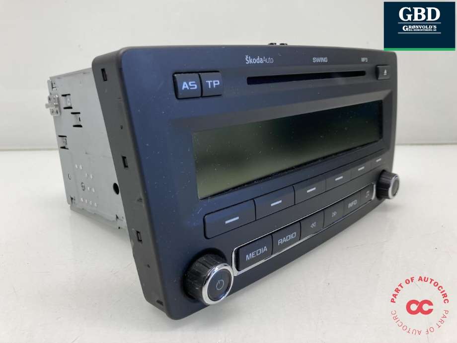 Bilstereo til Škoda Octavia 2009-2013 (Type II, Fase 2)  (1Z0 035 161 M|1Z0 035 161 F|)