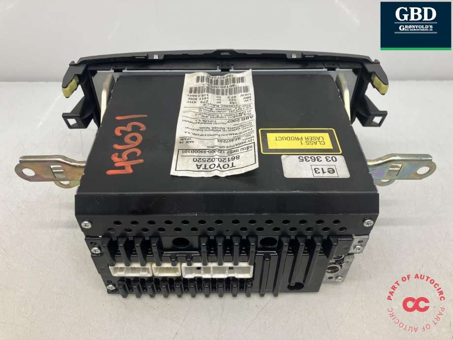 Bilstereo til Toyota Auris 2007-2010 (Type I, Fase 1)  (FUJITSU TEN|8612002521|8612002520|122000-8900B101)