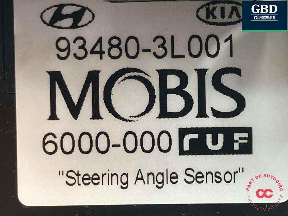 Airbag slepering til Hyundai Santa Fe 2006-2009 (Type II, Fase 1)  (MOBIS|93490 2B200|93480-3L001|6000-000)