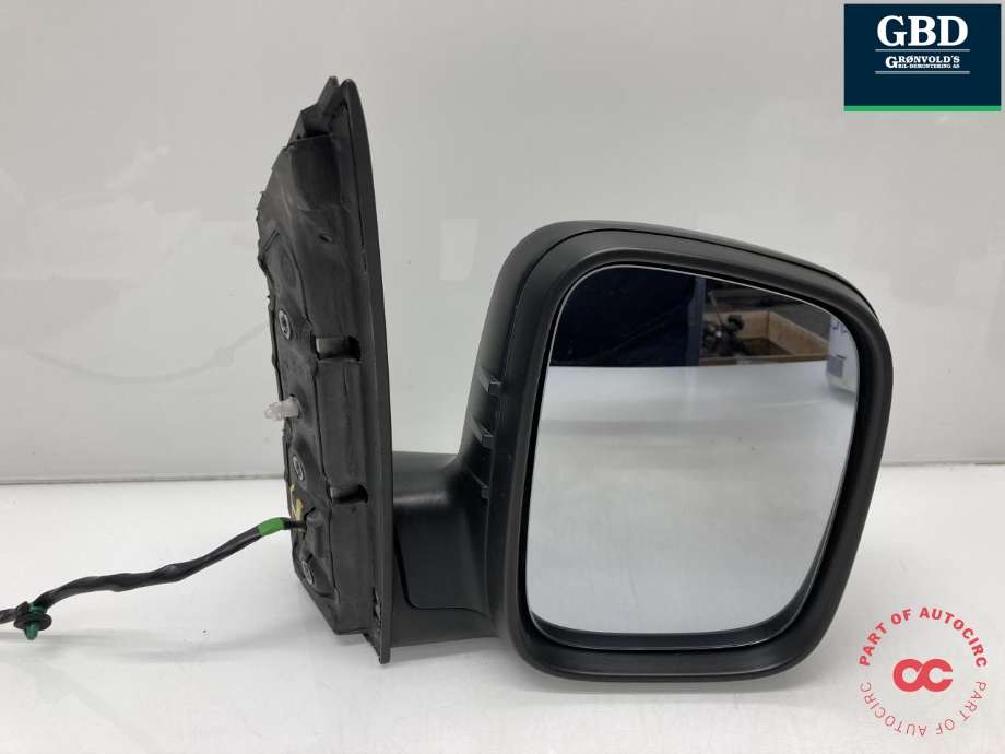 Speil høyre til VW Caddy 2010-2015 (Type III, Fase 2)  (2K5 857 508 AP 9B9|2K5 857 508 AE 9B9|)