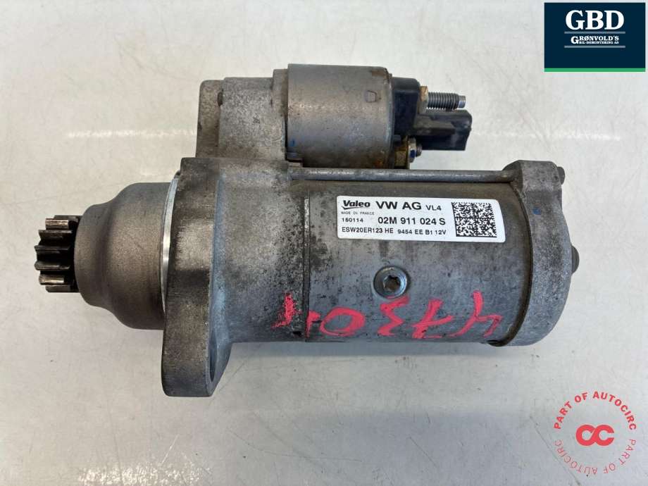 Starter diesel til VW Golf VII, 2012-2017 (Fase 1)  (02M 911 024 B)