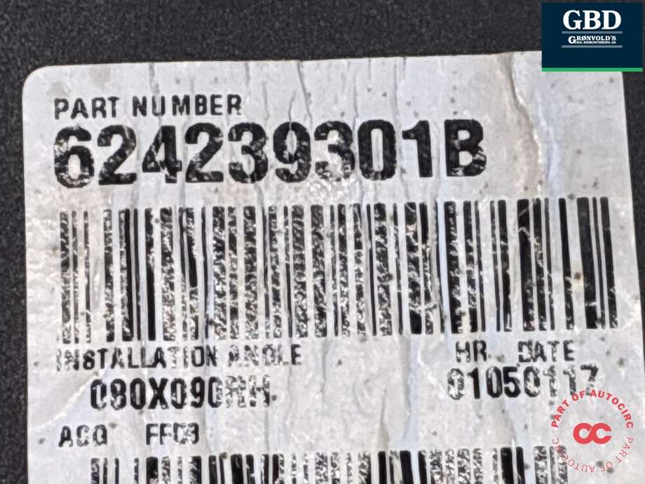 Sikkerhetsbelte foran høyre til Nissan Leaf 2011-2017 (Type I) (868843NF5B|624239301B|)