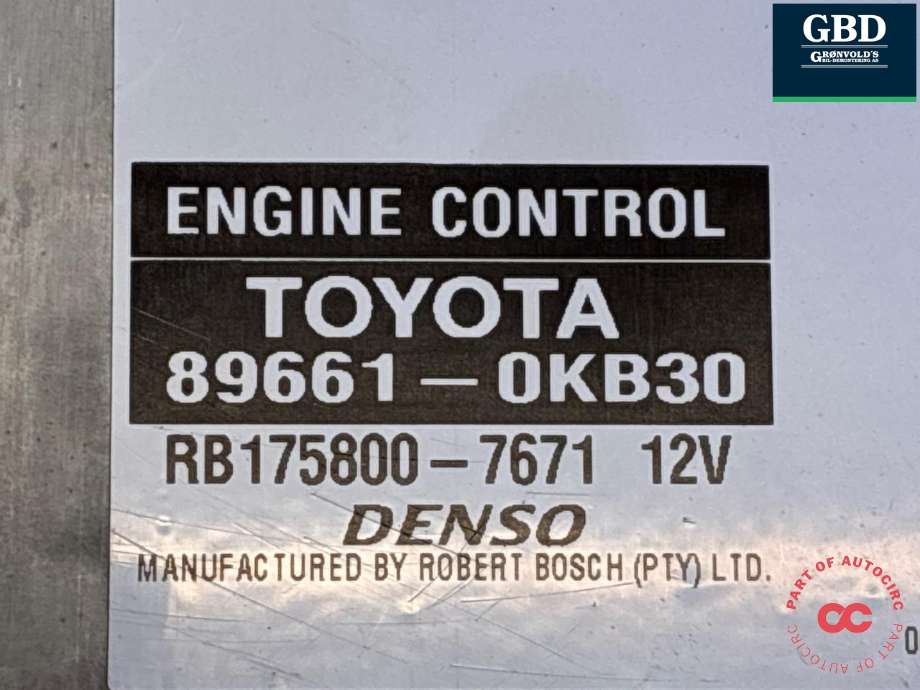 Styreenhet motor til Toyota Hilux 2006-2011 (896610K450|89661-0KB30|)