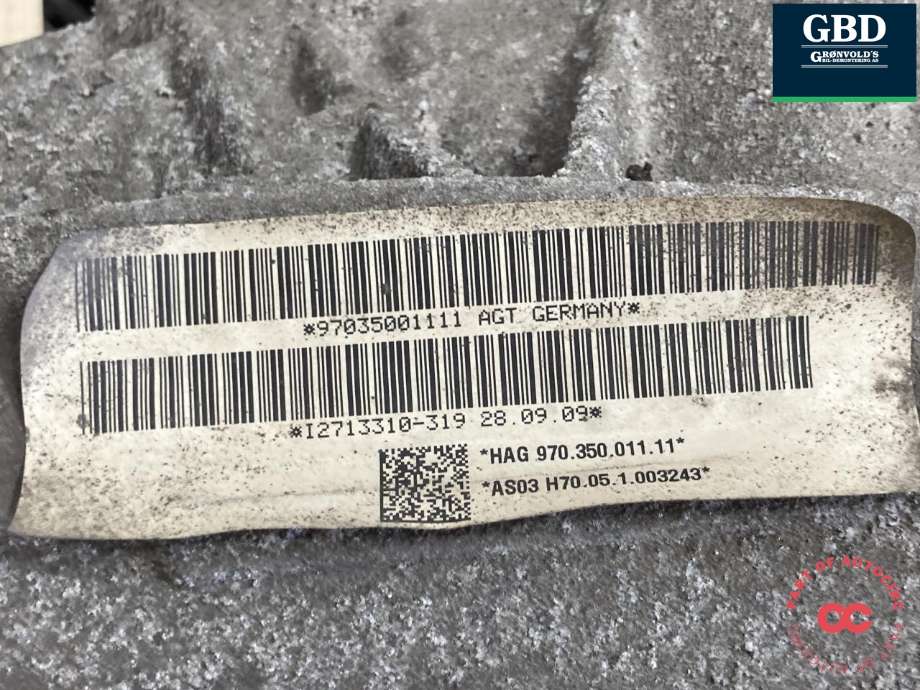 Kardang klokke bak til Porsche Panamera 2009-2017 (Type I) (970) (970) (970 350 011 12|970 350 011 11|970 350 011 MX| 970 350 011 LX)