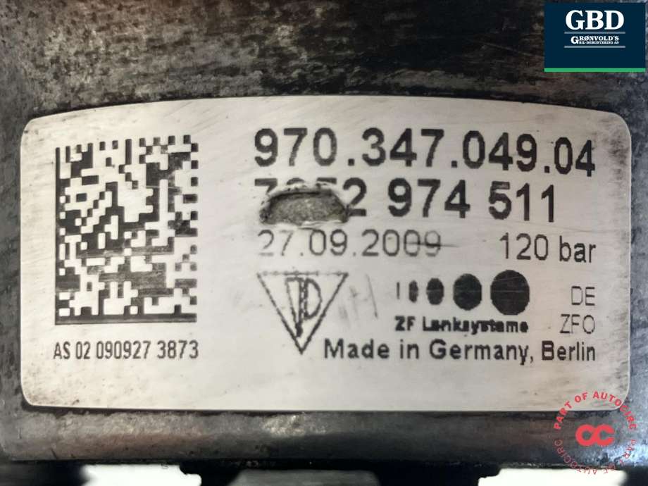 Servo pumpe mekanisk til Porsche Panamera 2009-2017 (Type I) (970) (970) (ZF|970 347 049 07|970 347 049 06| 970 347 049 04|970 347 049 04)