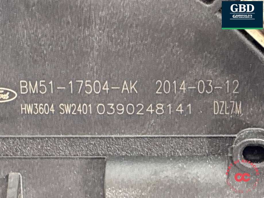Viskermotor foran venstre til Ford Focus 2014-2018 (Type III, Fase 2)  (2135607|BM51-17508-AM|BM51-17504-AK)