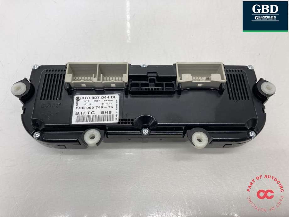 Varmeapparat betjening til Škoda Octavia 2009-2013 (Type II, Fase 2) (3T0 907 044 CS WHS|3T0 907 044 BL WHS|3T0 907 044 BL)