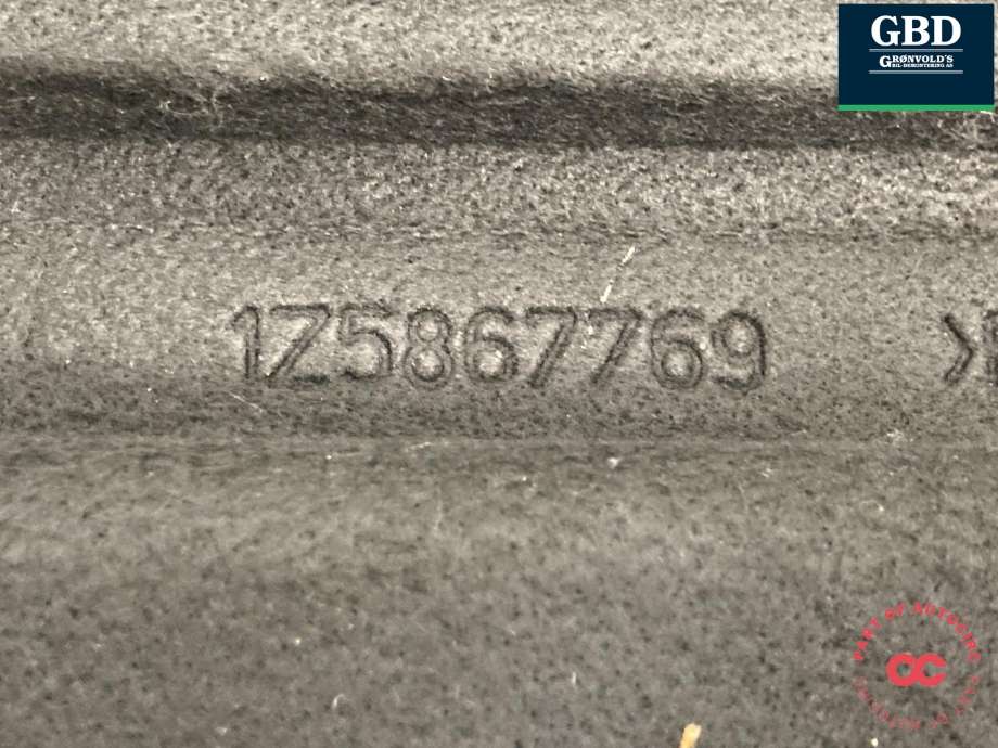 Hattehylle til Škoda Octavia 2009-2013 (Type II, Fase 2)  (1Z5 867 769 G  1AP|1Z5867769|)