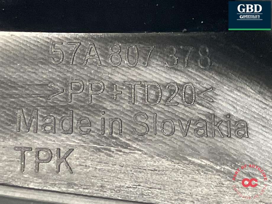 Støtfanger bak feste til Škoda Karoq 2017-->>  (57A 807 378|57A 807 394|)