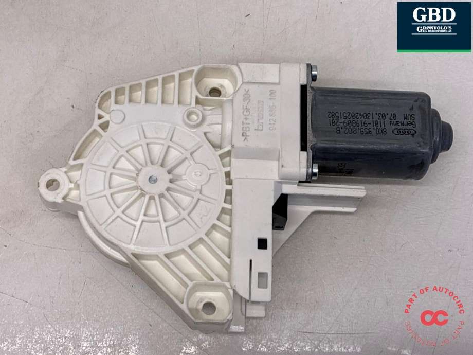 Ruteheis, kun motor, høyre foran til Audi A7, 2010-2014 (Type I, Fase 1) (8K0 959 802 B)