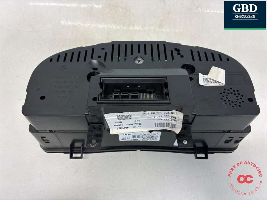 Instrumentpanel til VW Scirocco 2008-2013  (1K8 920 870 F  Z02|1K8 920 870 FX Z02|)