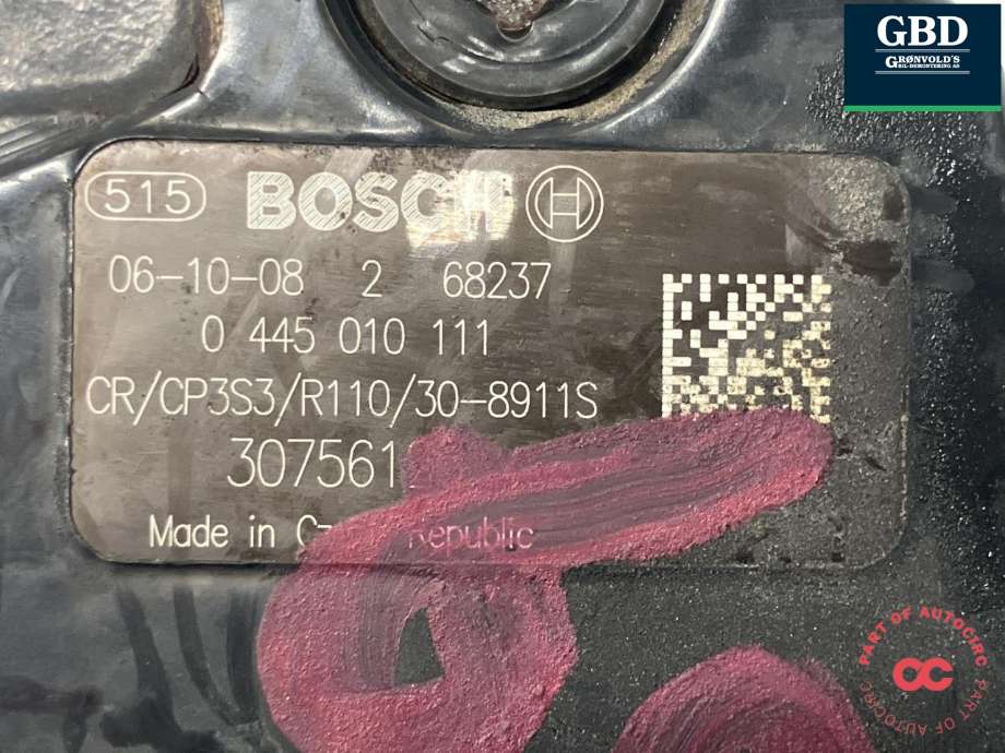 Dieselpumpe til Volvo XC90 2002-2006 (Type I, Fase 1)  (BOSCH|36001127|30756125|0 445 010 111)