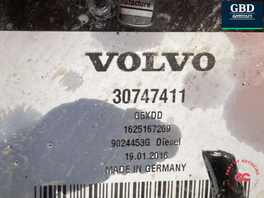 Dieselvarmer til Volvo V60/V60 CC 2013-2018 (Type I, Fase 2)  (31408215|30747411|)