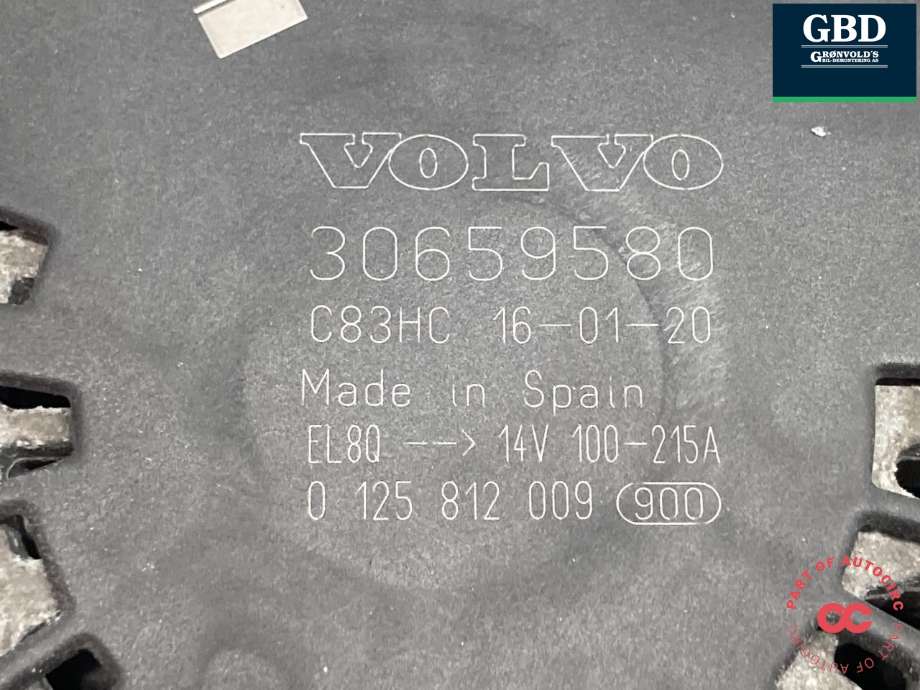 Dynamo diesel til Volvo V60/V60 CC 2013-2018 (Type I, Fase 2) (30659390|30659580|)
