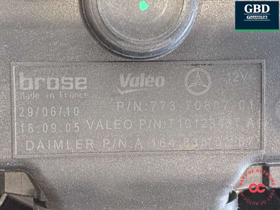 Varmeapparat motor til Mercedes R-Klasse 2006-2013 (W251) (W251) (A 164 835 00 07|)