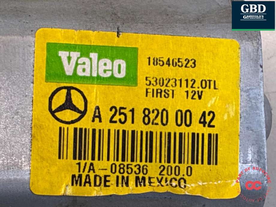 Viskermotor bakrute til Mercedes R-Klasse 2006-2013 (W251) (W251) (A 251 820 00 42|)