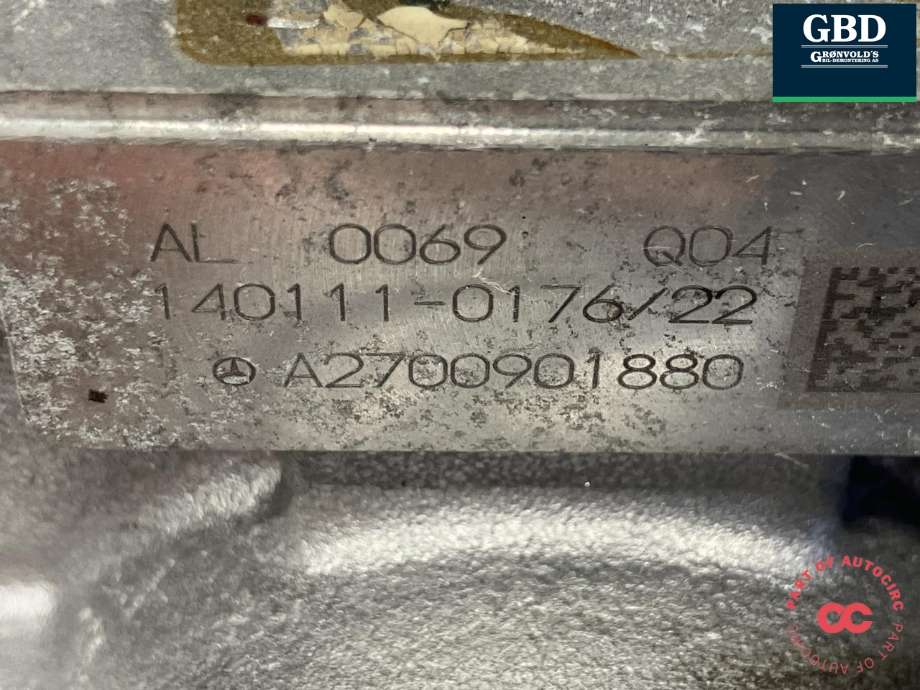 Turbo til Mercedes B-Klasse 2011-2018 (W246) (W246) (A 607 090 02 80|A 270 090 18 80|140111-0176/22)
