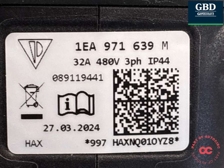 Batterilader kabel til VW ID.3 2020-->>