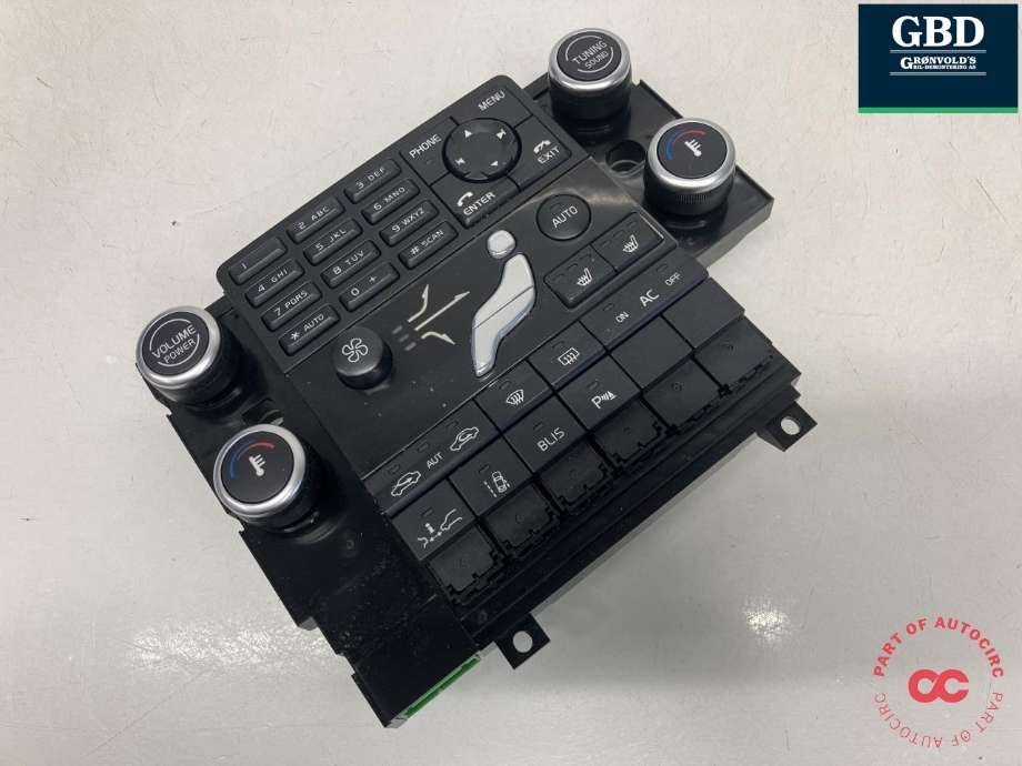 Bilstereo betjeningspanel til Volvo V70 2007-2013 (Type III, Fase 1)  (ALPS|30782904|M321CA0-0003|)