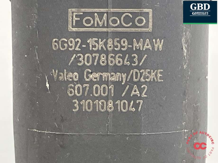 Parkeringssensor bak til Volvo V70 2007-2013 (Type III, Fase 1)  (VALEO|31341344|30786643|6G92-15K859-MAW)