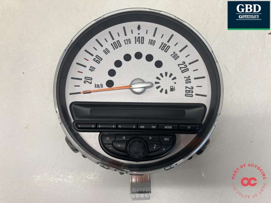 Instrumentpanel til Mini One/Cooper 2007-2014 (R55-57) (R55-57) (62 10 9 233 767|9 232 427-03|BM-503-041)