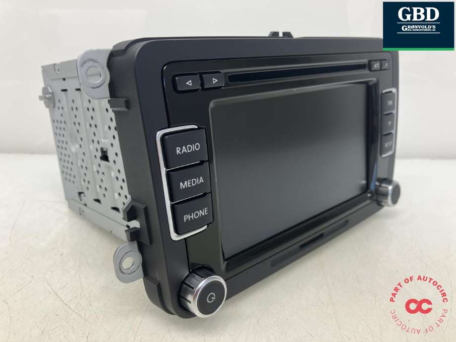 Bilstereo til VW Golf, Plus/Cross 2009-2013 (Fase 2) (DELPHI|1T0 057 680 K|3C8 035 195|28241808)
