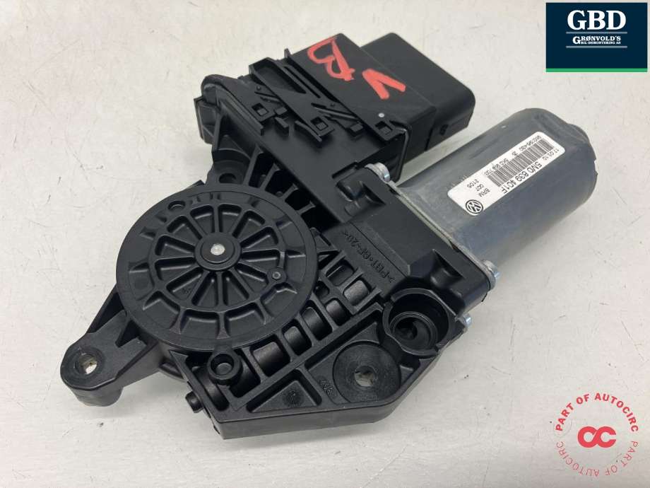 Ruteheis, kun motor, venstre bak til VW Golf, Plus/Cross 2009-2013 (Fase 2)  (5K0 959 703 E|5M0 839 401 F|980296-430)