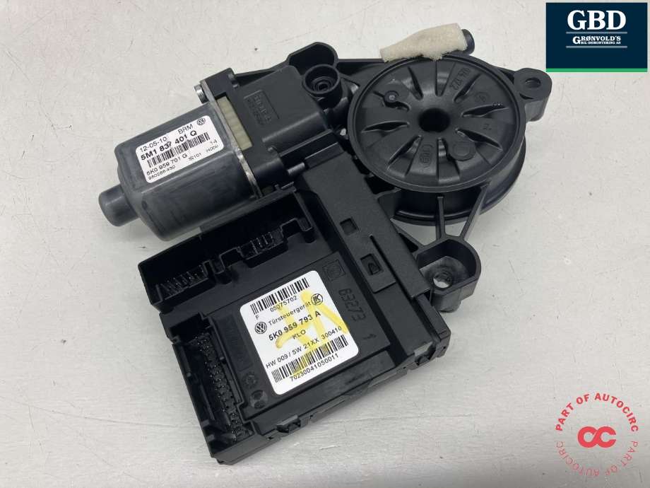 Ruteheis, kun motor, venstre foran til VW Golf, Plus/Cross 2009-2013 (Fase 2)  (5K0 959 701 G|5M1 837 401 Q|980286-430)