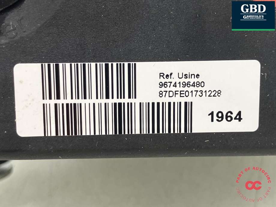 ABS sentral til Peugeot RCZ 2010-2015 (4541SR|96 669 574 80|96 741 964 80)