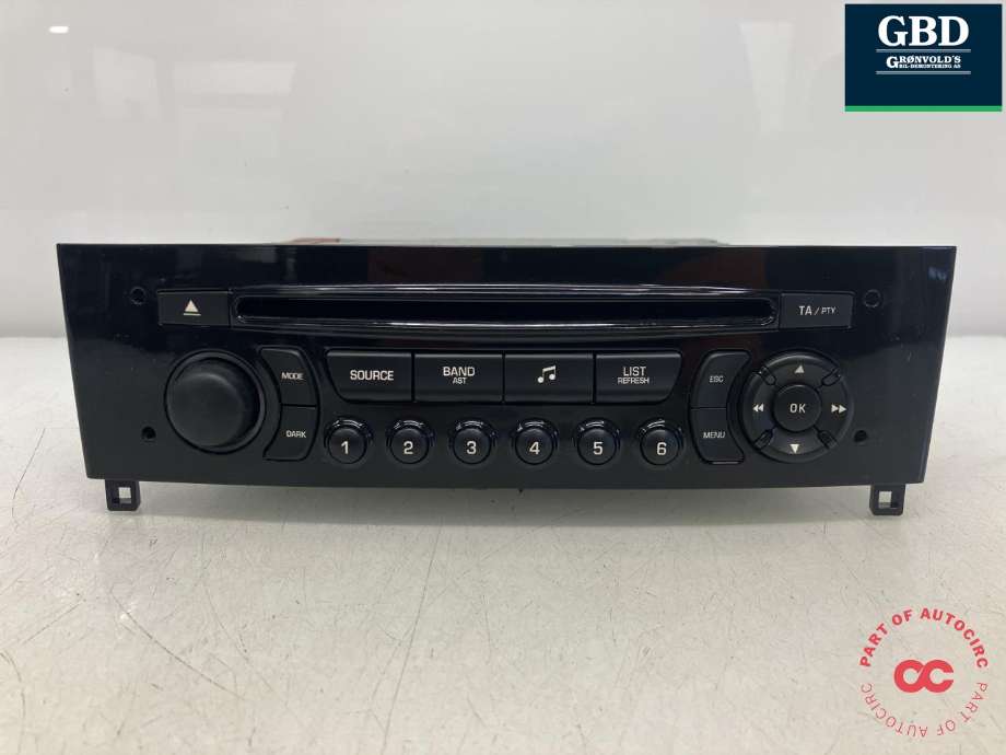 Bilstereo til Peugeot RCZ 2010-2015 (CONTINENTAL|6574QW|96 660 458 XN 03|A2C53340247)