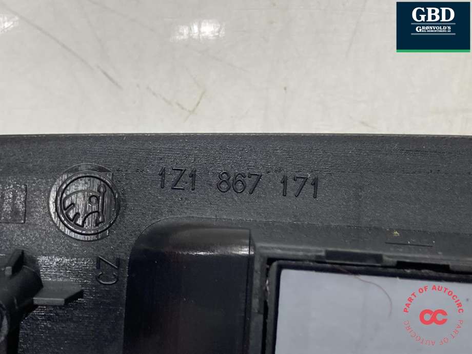 Bryter ruteheis førerdørspanel til Škoda Octavia 2009-2013 (Type II, Fase 2)  (|1Z1 867 171)