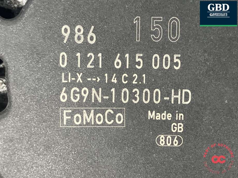 Dynamo diesel til Volvo V70 2007-2013 (Type III, Fase 1)  (FOMOCO||6G9N-10300-HD|0 121 615 005)