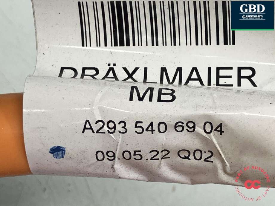 Batterilader inntak/luke til Mercedes EQC 2019-->>  (A 293 540 69 04|A 000 545 55 10|)