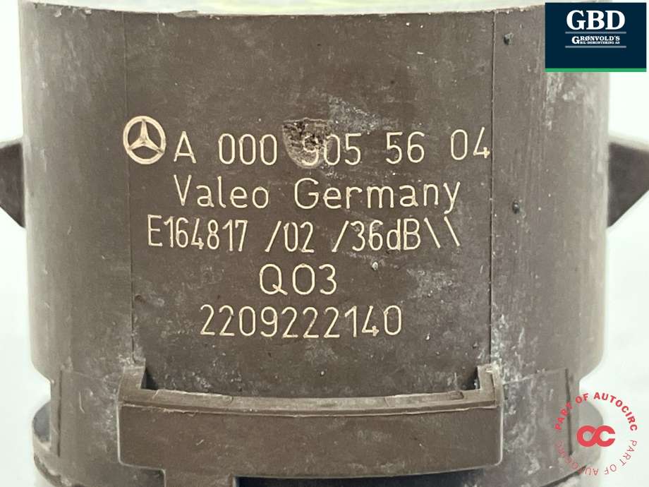 Parkeringssensor foran til Mercedes EQC 2019-->>  (VALEO|A 000 905 55 04|A 000 905 56 04|)