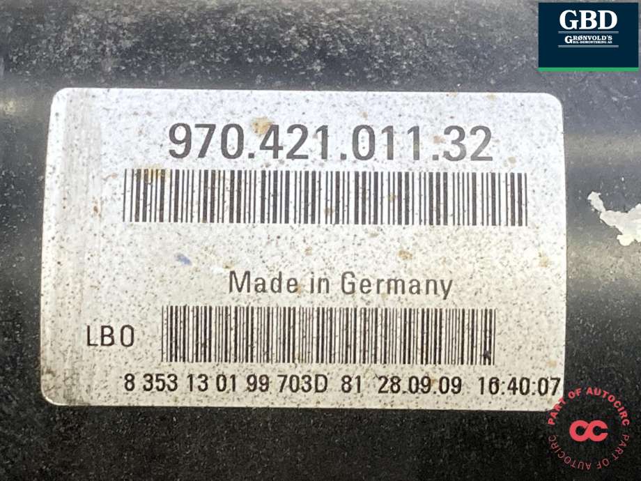 Mellomaksel til Porsche Panamera 2009-2017 (Type I) (970) (970) (|970 421 011 32)
