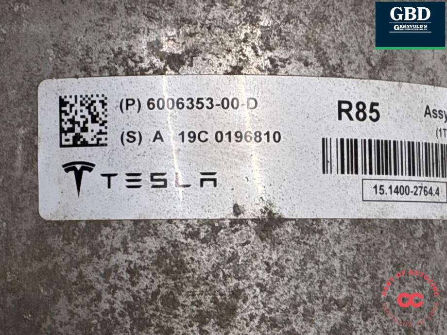 Fjær bak nivå luftpute/belg til Tesla Model S 2013-2016 (Fase 1)  