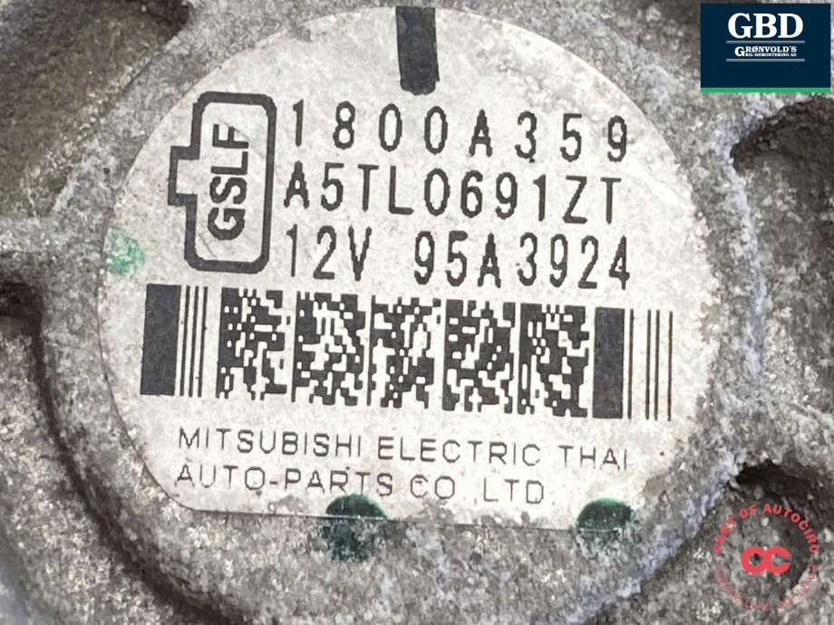 Dynamo til Mitsubishi Space Star 2013-->> (Type II) (1800A359|)