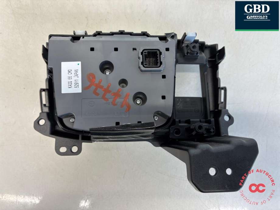 Bilstereo betjeningspanel til Mazda CX-5 2012-2017 (Type I)  (KD4566CM0|KA0G 66 CMO|529Y1)