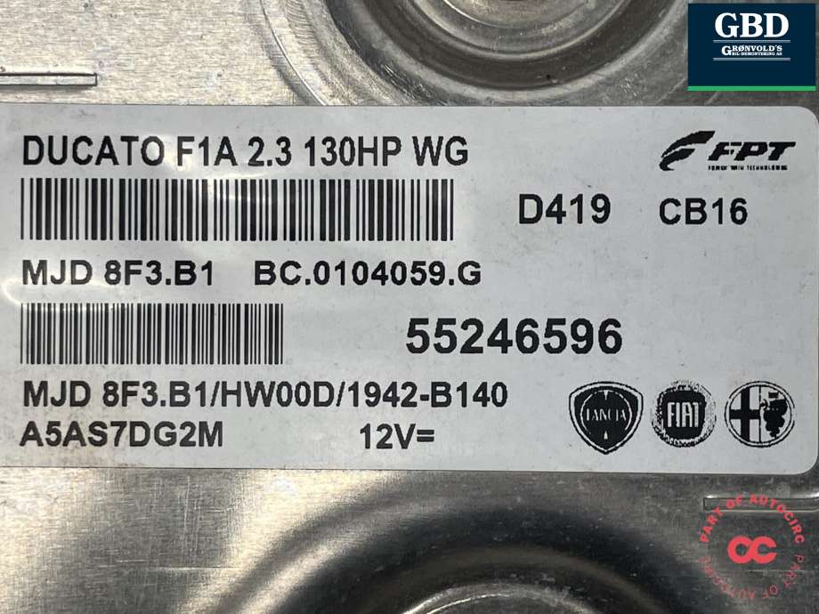 Styreenhet motor til Fiat Ducato 2007-2013  (|55246596)