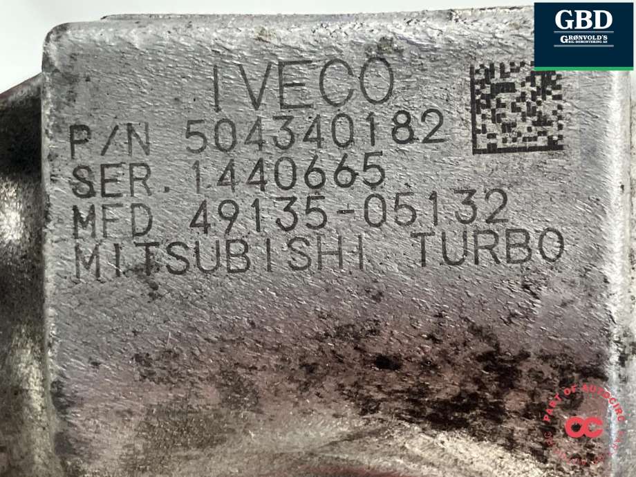 Turbo til Fiat Ducato 2007-2013 (MITSUBISHI||504340182|49135-05132)