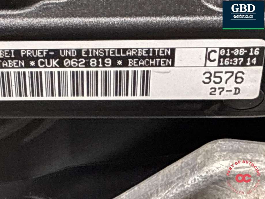 Motor bensin til Audi A3 2016-2020 (Type III, Fase 2)  (CUKB|04E 100 099 A|04E 100 099 AX)