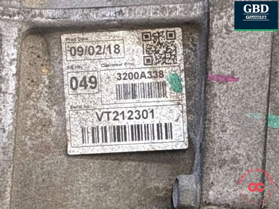 Girkasse automat til Mitsubishi L200 2015-2019 (Type V, Fase 1)  (2700A391|3200A338|)