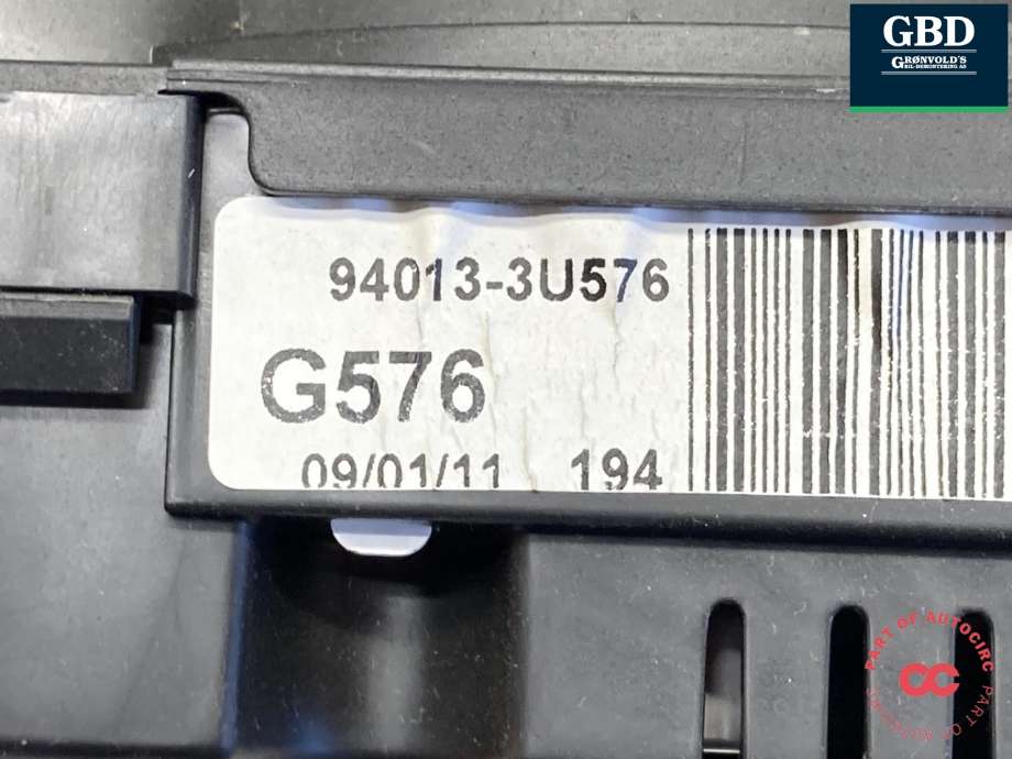 Instrumentpanel til Kia Sportage 2010-2016 (Type III) (|94013-3U576)