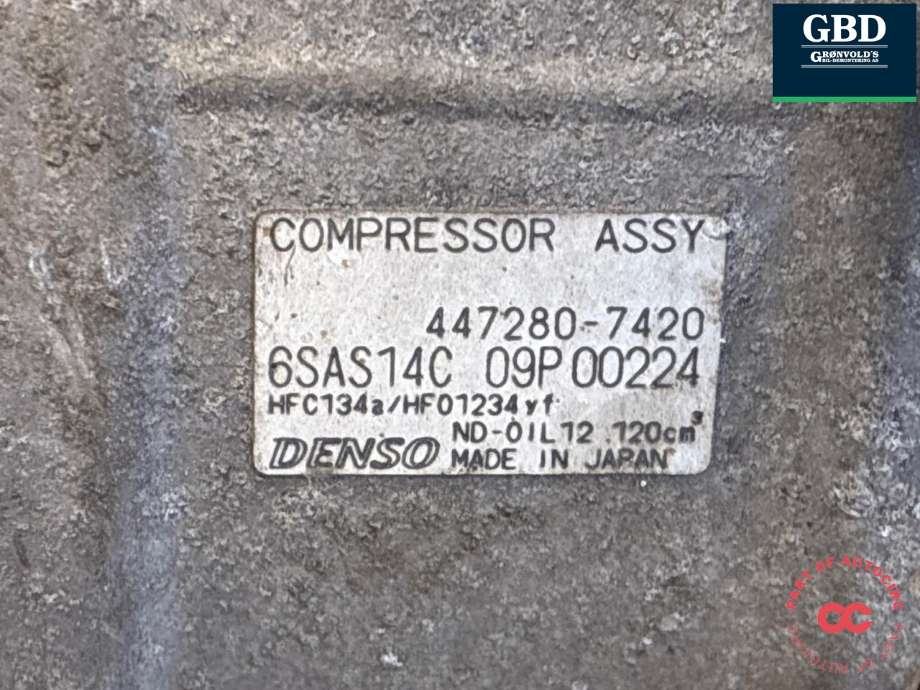 Aircondition kompressor til Mercedes CLA 2013-2019 (C117) (C117) (A 000 830 35 02|A 003 830 44 60|447280-7420)