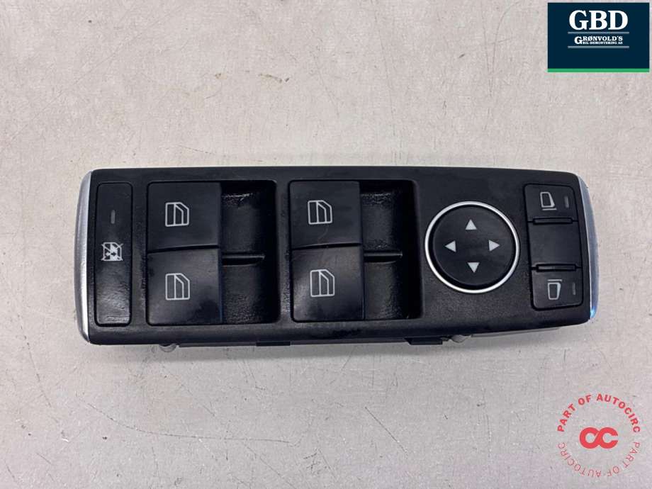 Bryter ruteheis førerdørspanel til Mercedes CLA, 2013-2019 (C117) (C117) (A 166 905 43 00 9107)