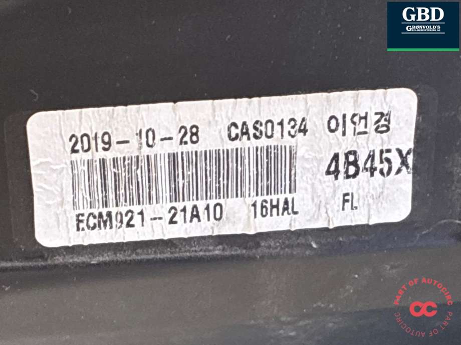 Frontlykt venstre xenon til Mitsubishi Outlander 2015-->> (Type III, Fase 2)  (8301C203|4B45X|ECM921-21A10)