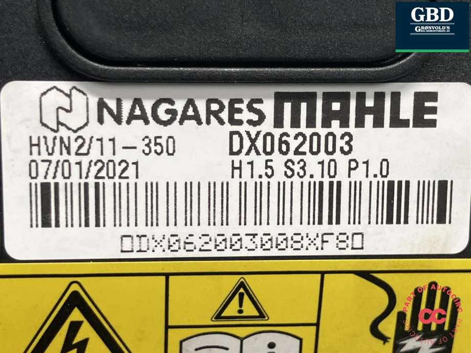 Varmeapparat PTC-heater til Nissan Leaf 2018-->> (Type II)  (MAHLE|271433NF1B|DX073004|DX062003)